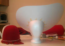 Redhead hat mock-up