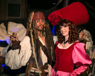 Pirates Redhead and Jack Sparrow